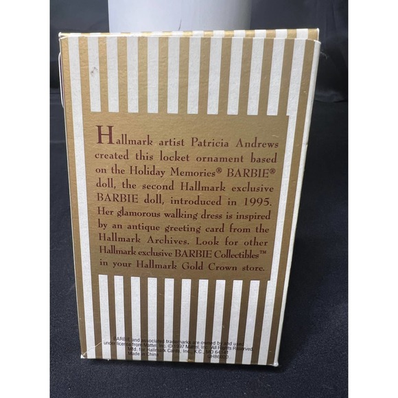 Hallmark Barbie Collectibles Victorian Christmas Holiday Memories 1997 - Picture 2 of 2